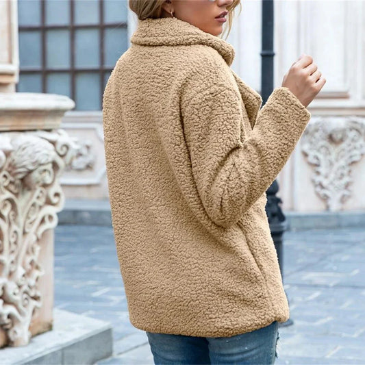 Aveline Fleece Coat — Soft & Chic Women's Outerwear 2