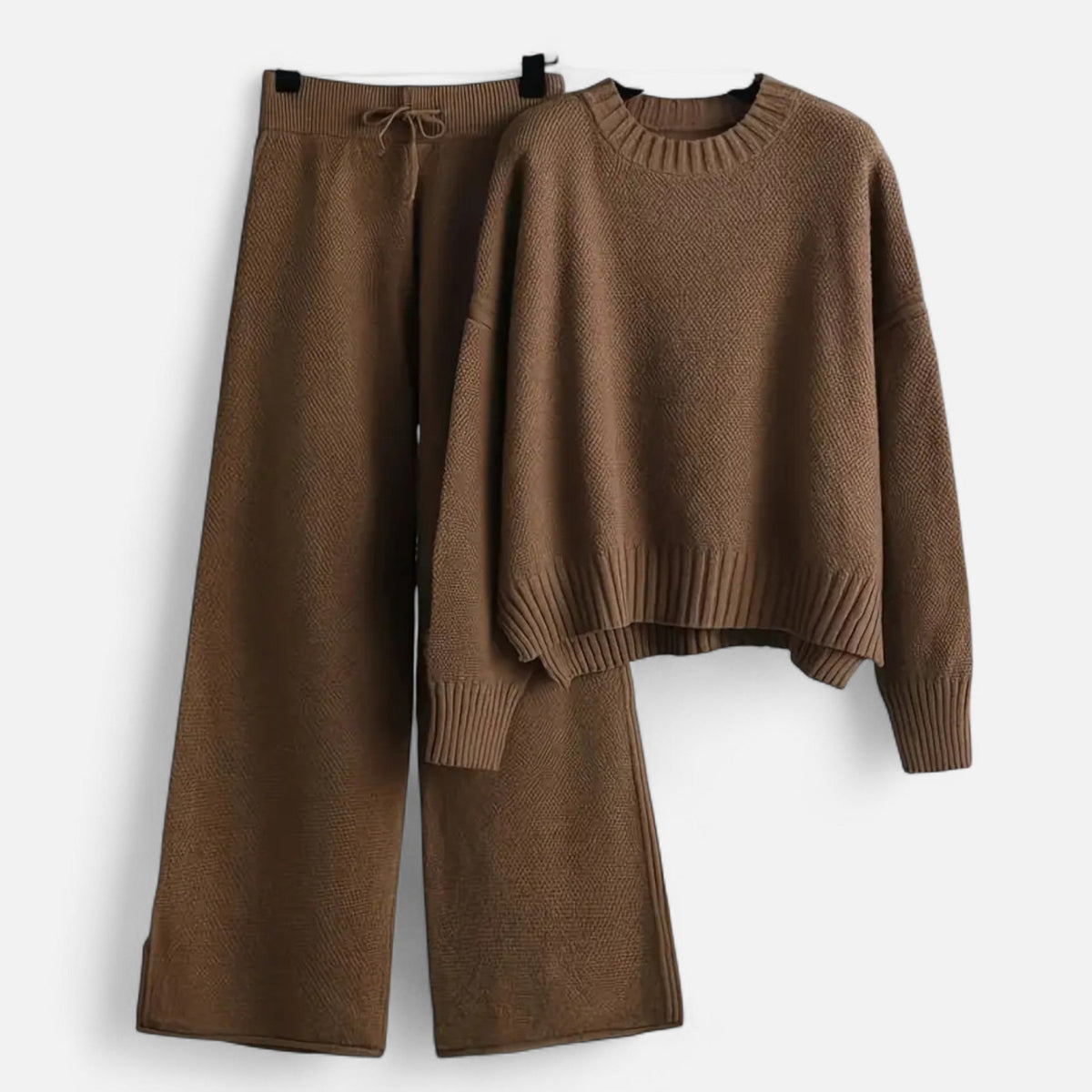 Women's Knit Sweater & Wide-Leg Trouser Set — Relaxed Fit 6