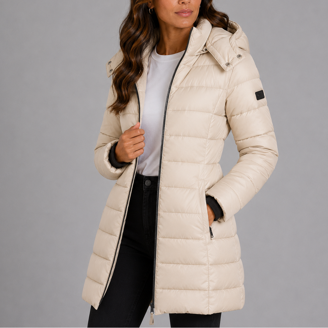 Women's Long Hooded Puffer Jacket — Insulated Winter Coat 7