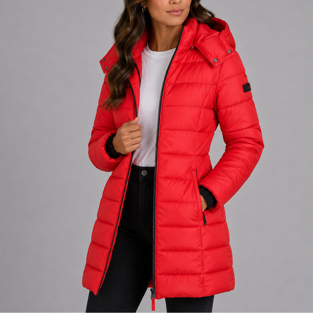 Women's Long Hooded Puffer Jacket — Insulated Winter Coat 8