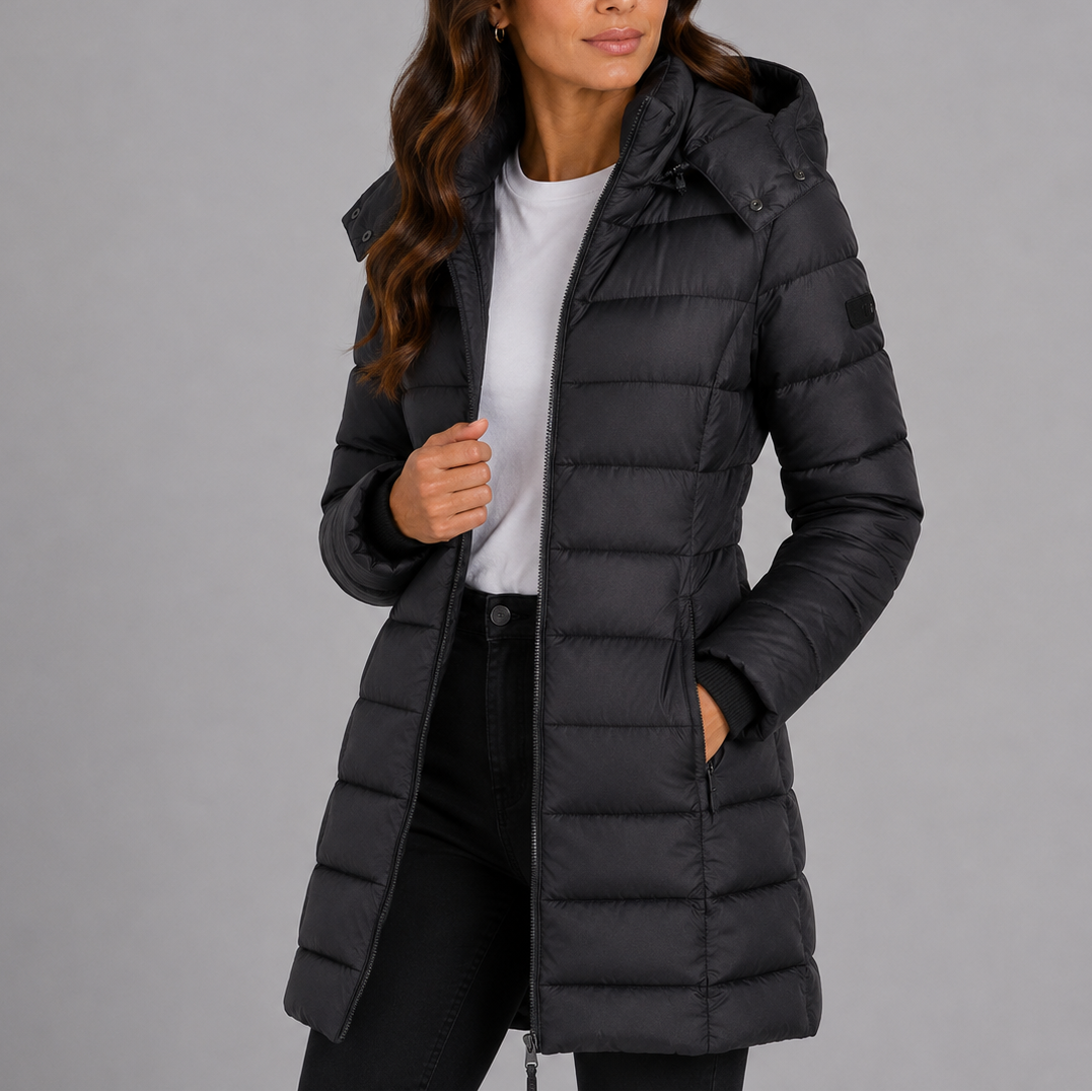 Women's Long Hooded Puffer Jacket — Insulated Winter Coat 9