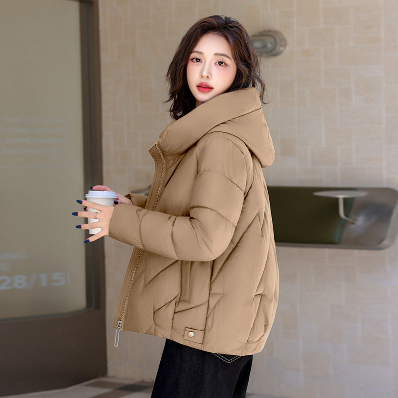 Women's Quilted Hooded Puffer Jacket — Relaxed Fit Coat 9