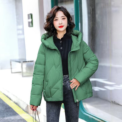Women's Quilted Hooded Puffer Jacket — Relaxed Fit Coat 10