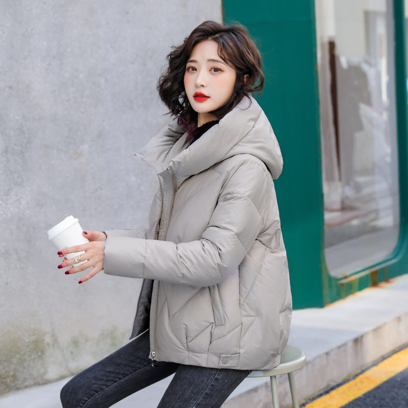 Women's Quilted Hooded Puffer Jacket — Relaxed Fit Coat 11