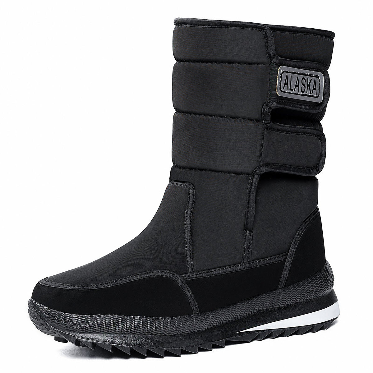 Fleece-Lined High-Top Snow Boots — Waterproof Slip-On 5