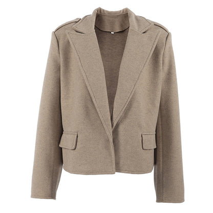 Boucle Tweed Blazer — Padded Shoulders & Relaxed Fit 5