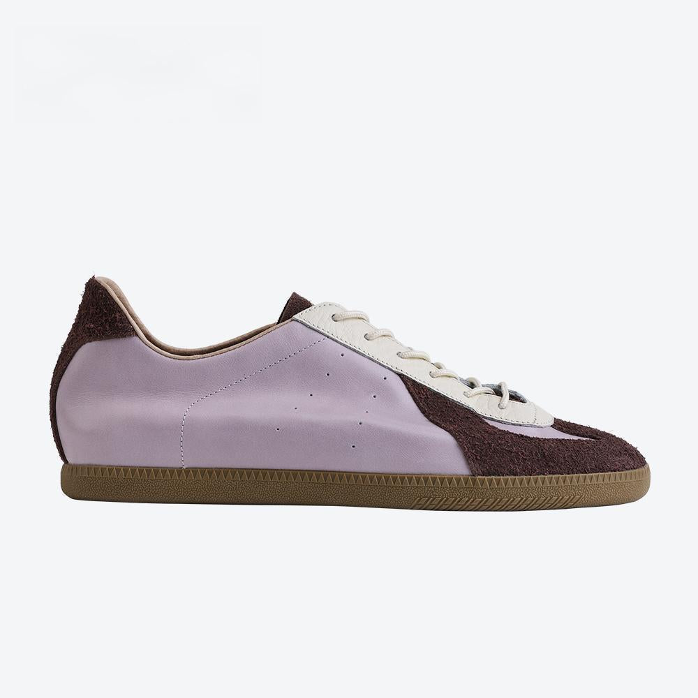 Women's Retro Hidden Heel Sneakers — Matte Low-Top Shoes 9