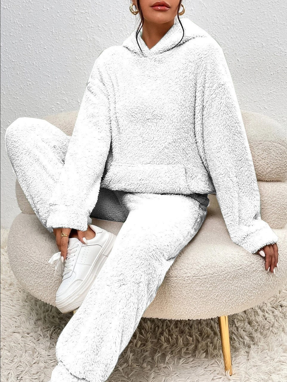 Women's Fleece Lounge Set — Oversized Hoodie & Joggers 7