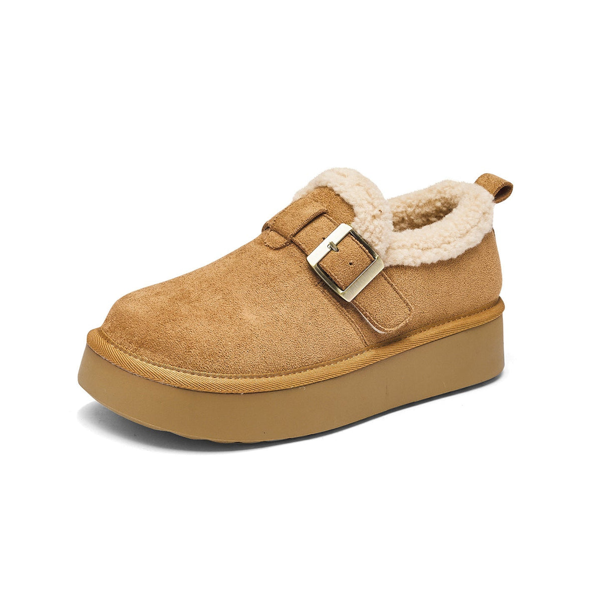Fleece-Lined Slip-On Mule Sneakers — Thick Chunky Sole 5