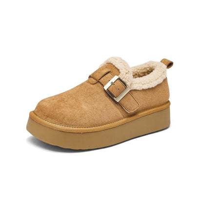 Fleece-Lined Slip-On Mule Sneakers — Thick Chunky Sole 5