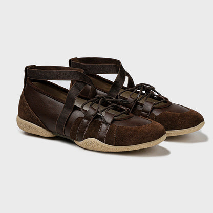 Cross-Strap Mary Jane Ballet Flat — Minimalist Women's Shoe 2
