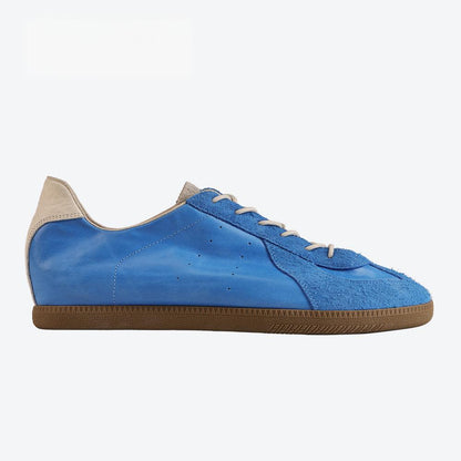 Women's Retro Hidden Heel Sneakers — Matte Low-Top Shoes 10