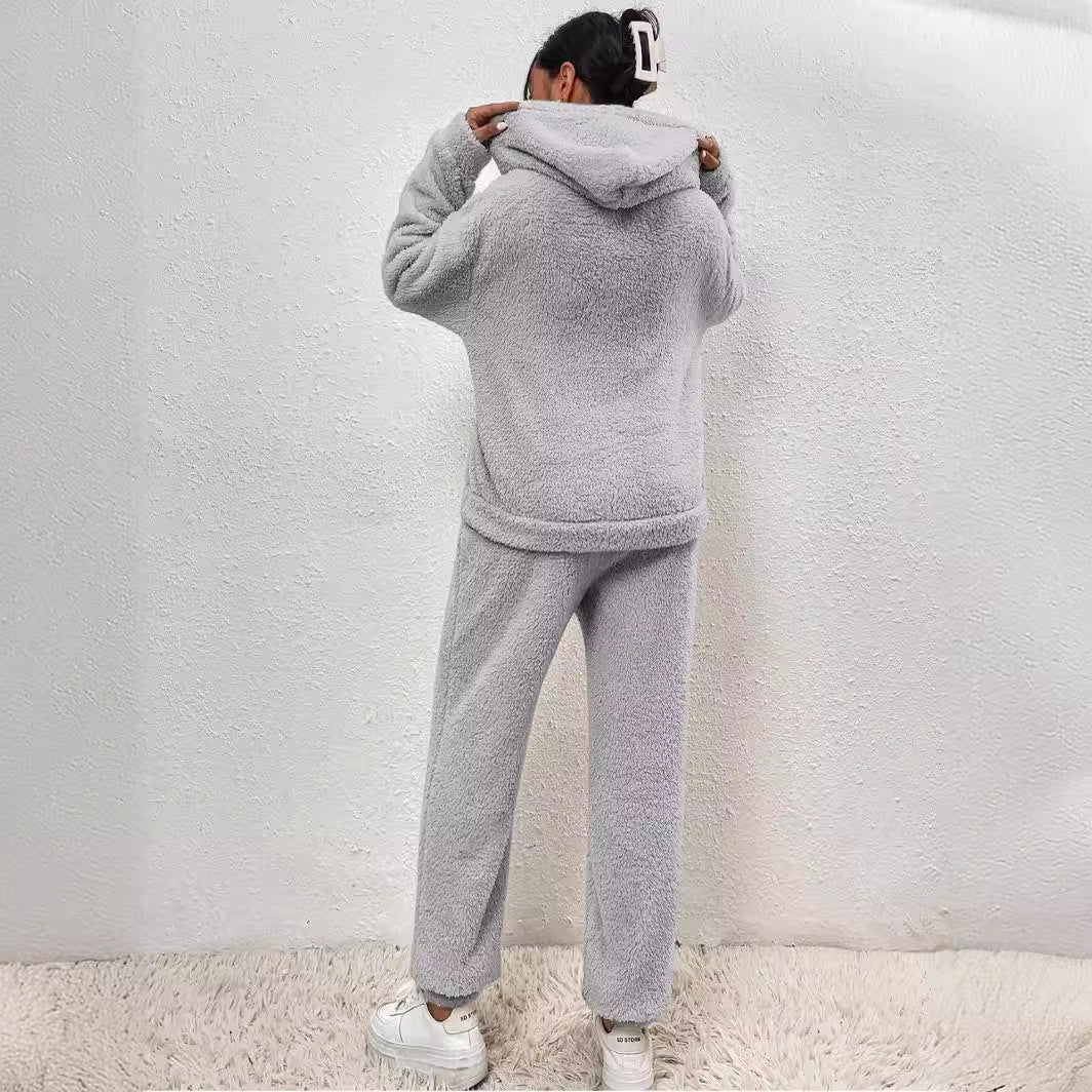 Women's Fleece Lounge Set — Oversized Hoodie & Joggers 8