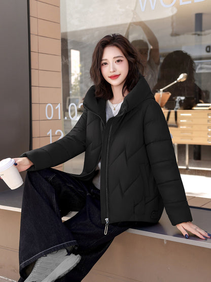 Women's Quilted Hooded Puffer Jacket — Relaxed Fit Coat 5
