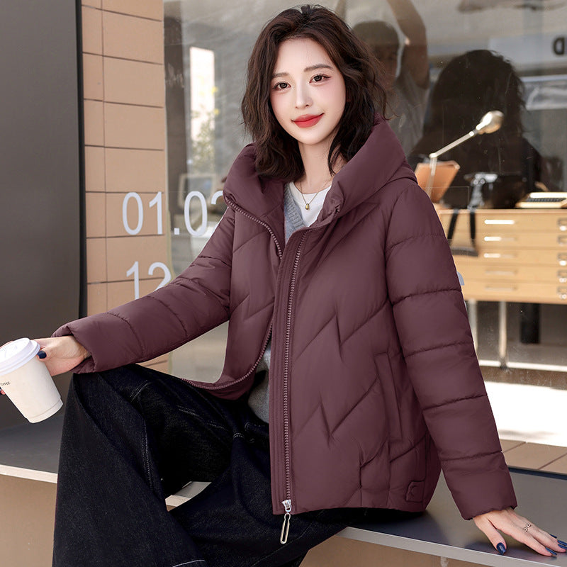 Women's Quilted Hooded Puffer Jacket — Relaxed Fit Coat 12