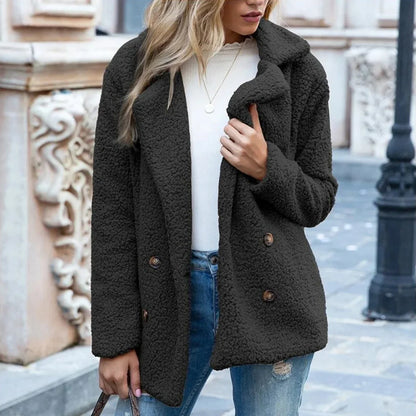 Aveline Fleece Coat — Soft & Chic Women's Outerwear 7