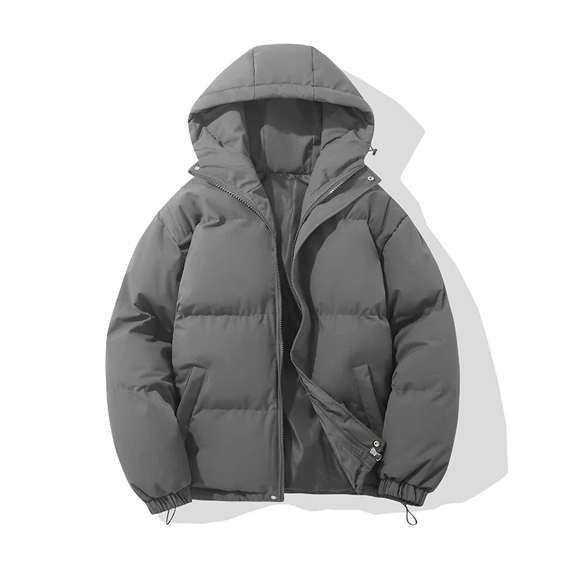 Unisex Hooded Puffer Jacket — Cotton Blend, 8 Colors 10