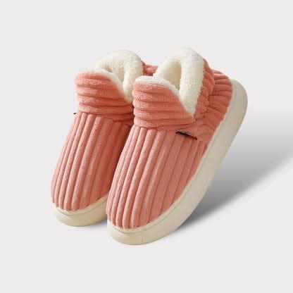Thermal Corduroy Winter Slippers — Fleece Lined Non-Slip 9