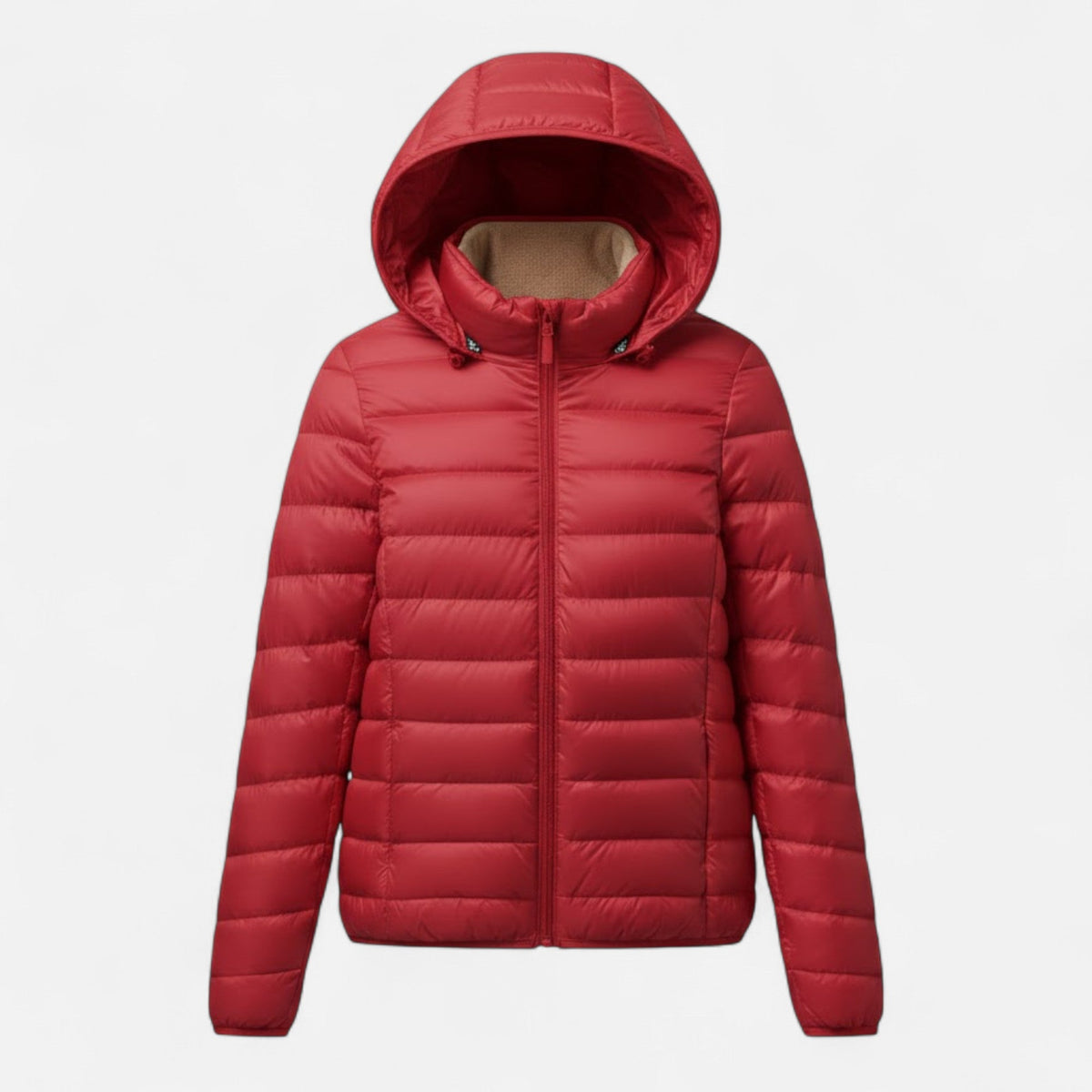 Women's Lightweight Down-Filled Plus Size Hooded Coat 7