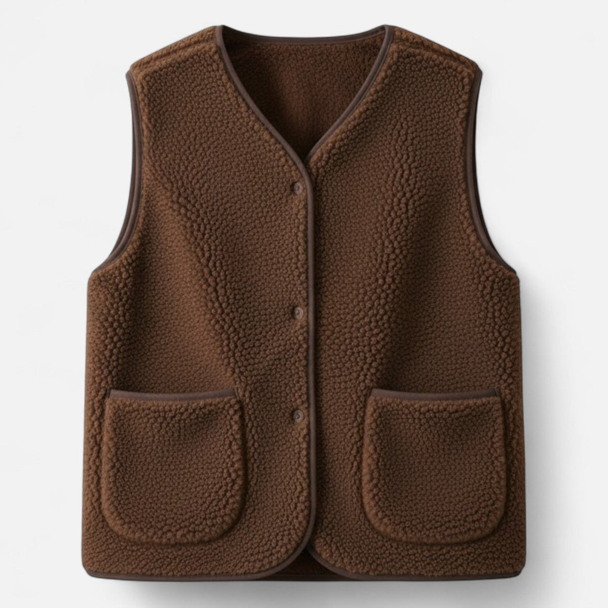 Women's Plush Cashmere-Blend Knit Vest — Sleeveless Layer 4