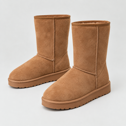 Andrea Women's Suede-Look Winter Boots — Warm Lined & Gripped Sole — view 1