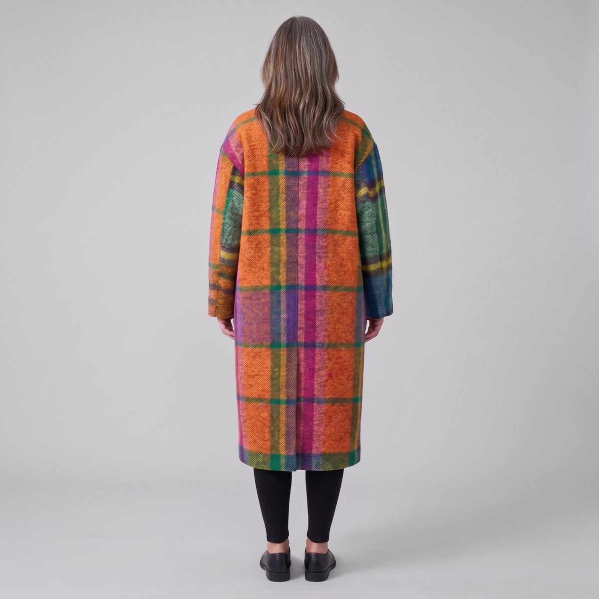 Women's Oversized Longline Winter Coat – Soft Brushed Warm 7