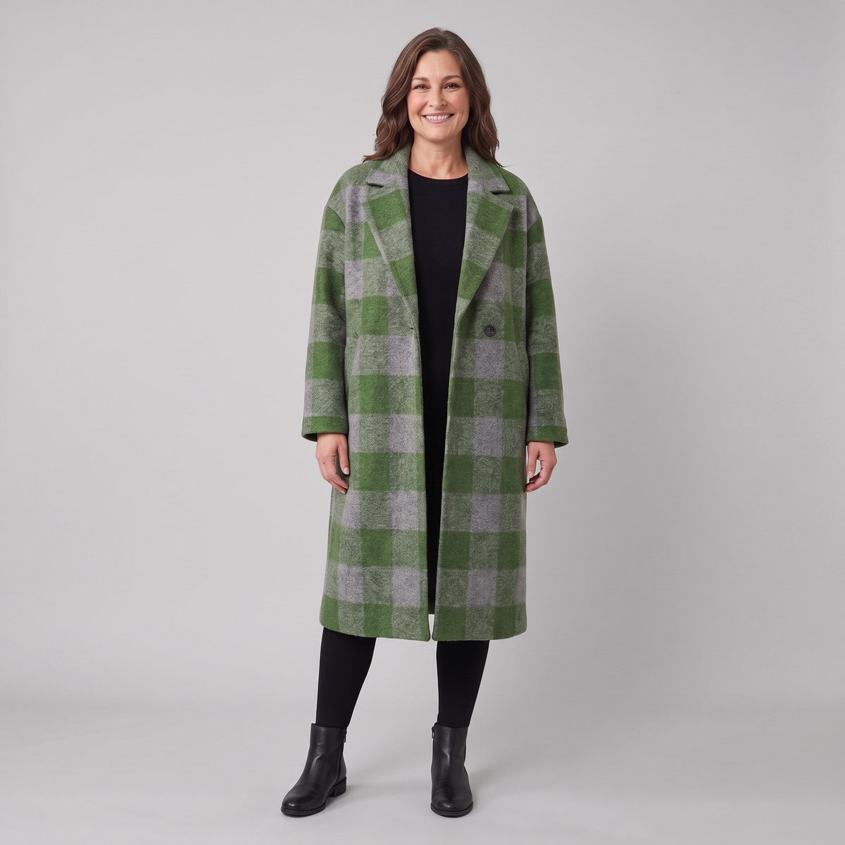 Women's Oversized Longline Winter Coat – Soft Brushed Warm 4