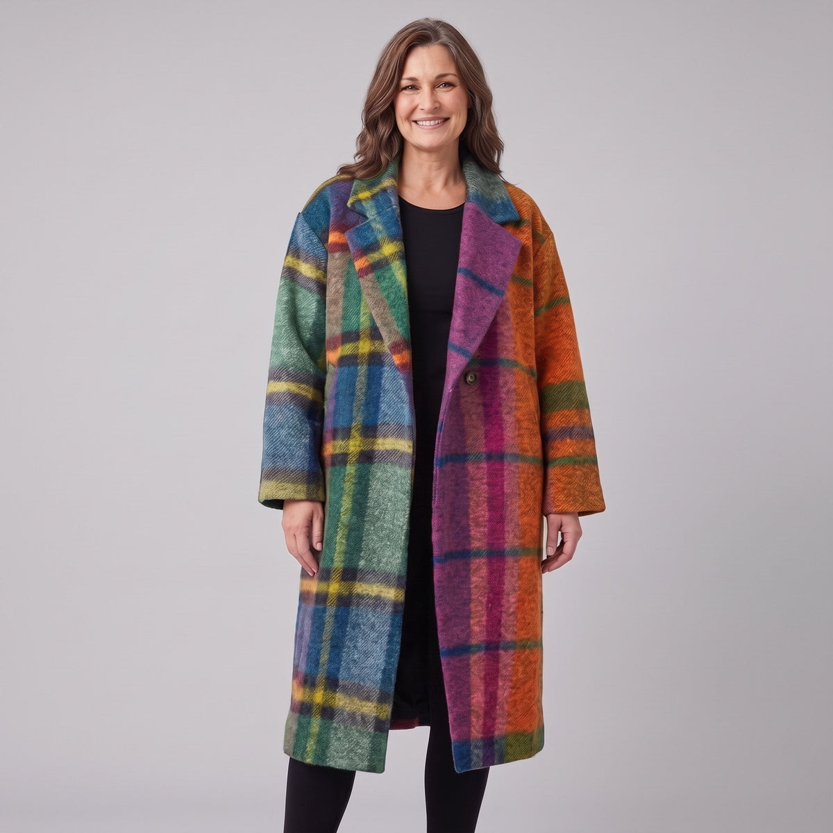 Women's Oversized Longline Winter Coat – Soft Brushed Warm 2
