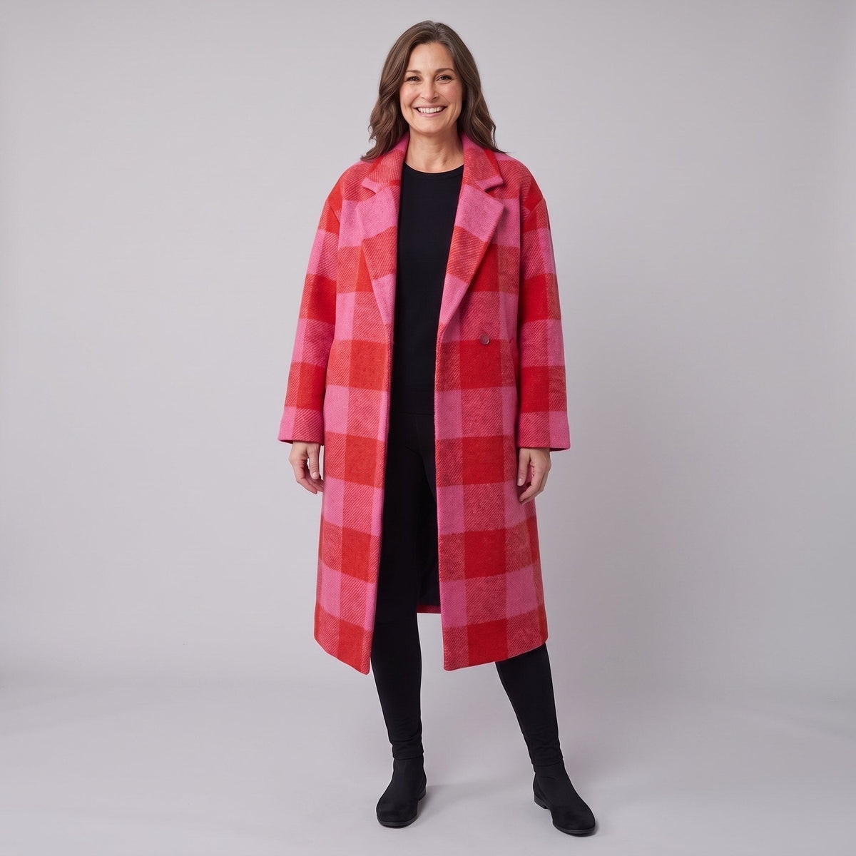 Women's Oversized Longline Winter Coat – Soft Brushed Warm 3
