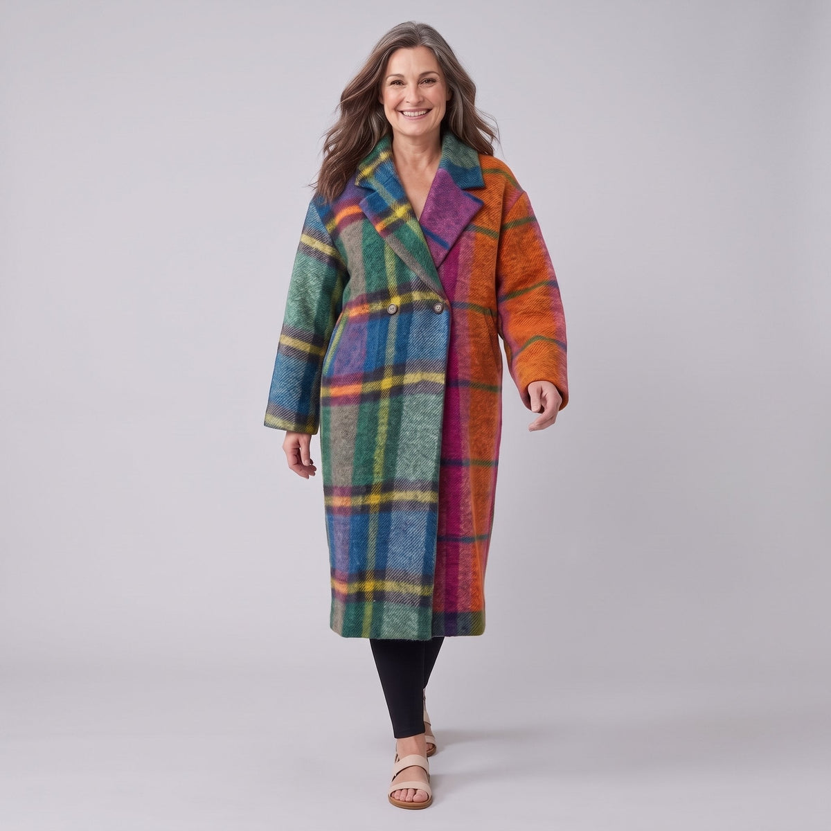 Women's Oversized Longline Winter Coat – Soft Brushed Warm 6