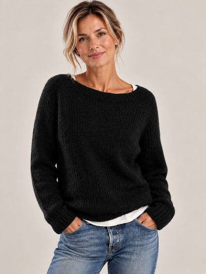 Classic Soft-Knit Sweater for Women — Relaxed Fit