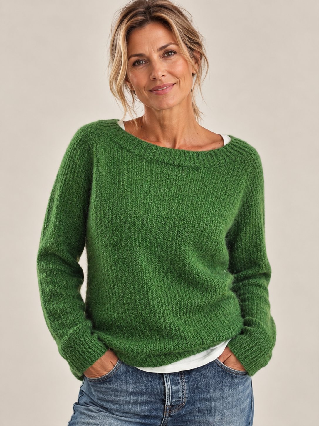 Classic Soft-Knit Sweater for Women — Relaxed Fit