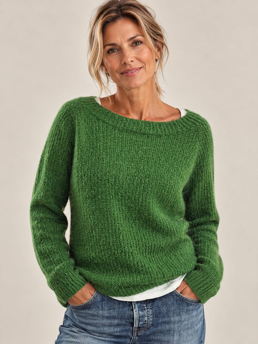 Classic Soft-Knit Sweater for Women — Relaxed Fit