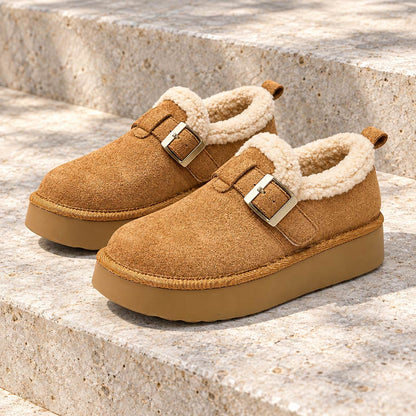 Fleece-Lined Slip-On Mule Sneakers — Thick Chunky Sole 2