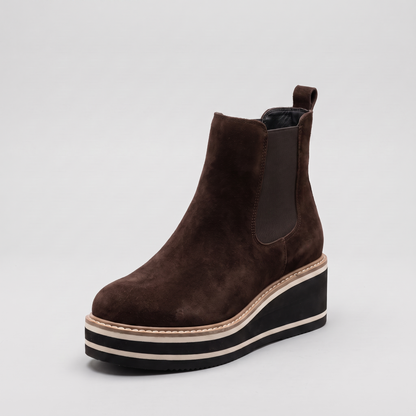Alexia Platform Chelsea Ankle Boots — Women's Suede-Touch 2