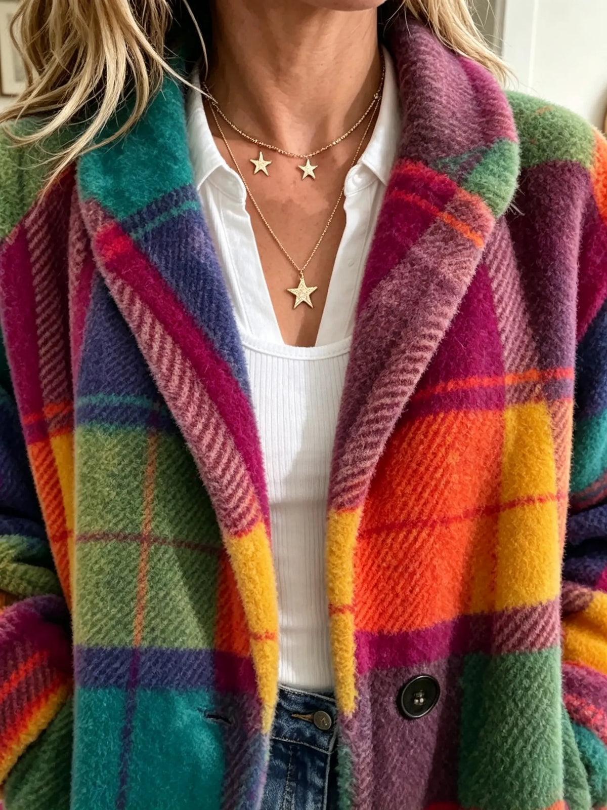 Cozy Plaid Jacket – Soft Brushed Relaxed Fit Layer 4