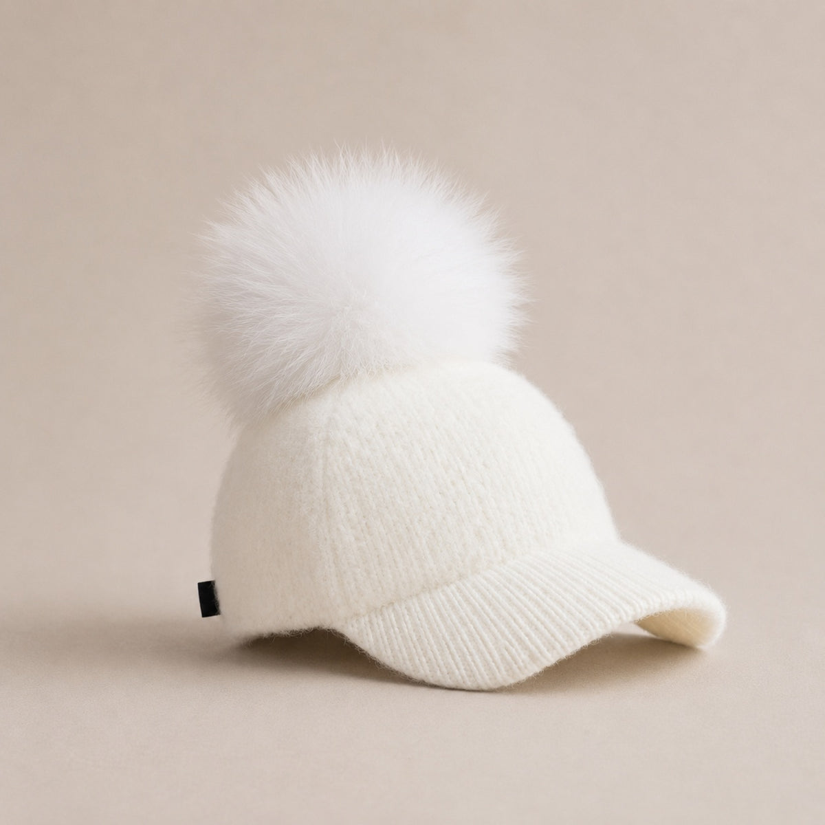 Pom Beanie Hat | Ultra-Soft Wool-Look with Faux Fur Pom