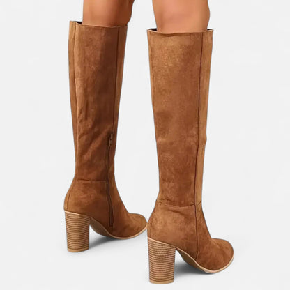 Structured Tall Leather Boots — Slim Equestrian Silhouette for Women — view 1