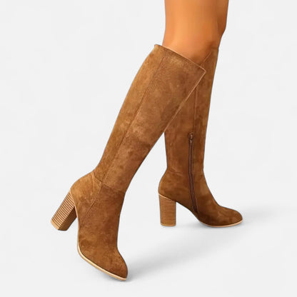Structured Tall Leather Boots — Slim Equestrian Silhouette for Women — view 2