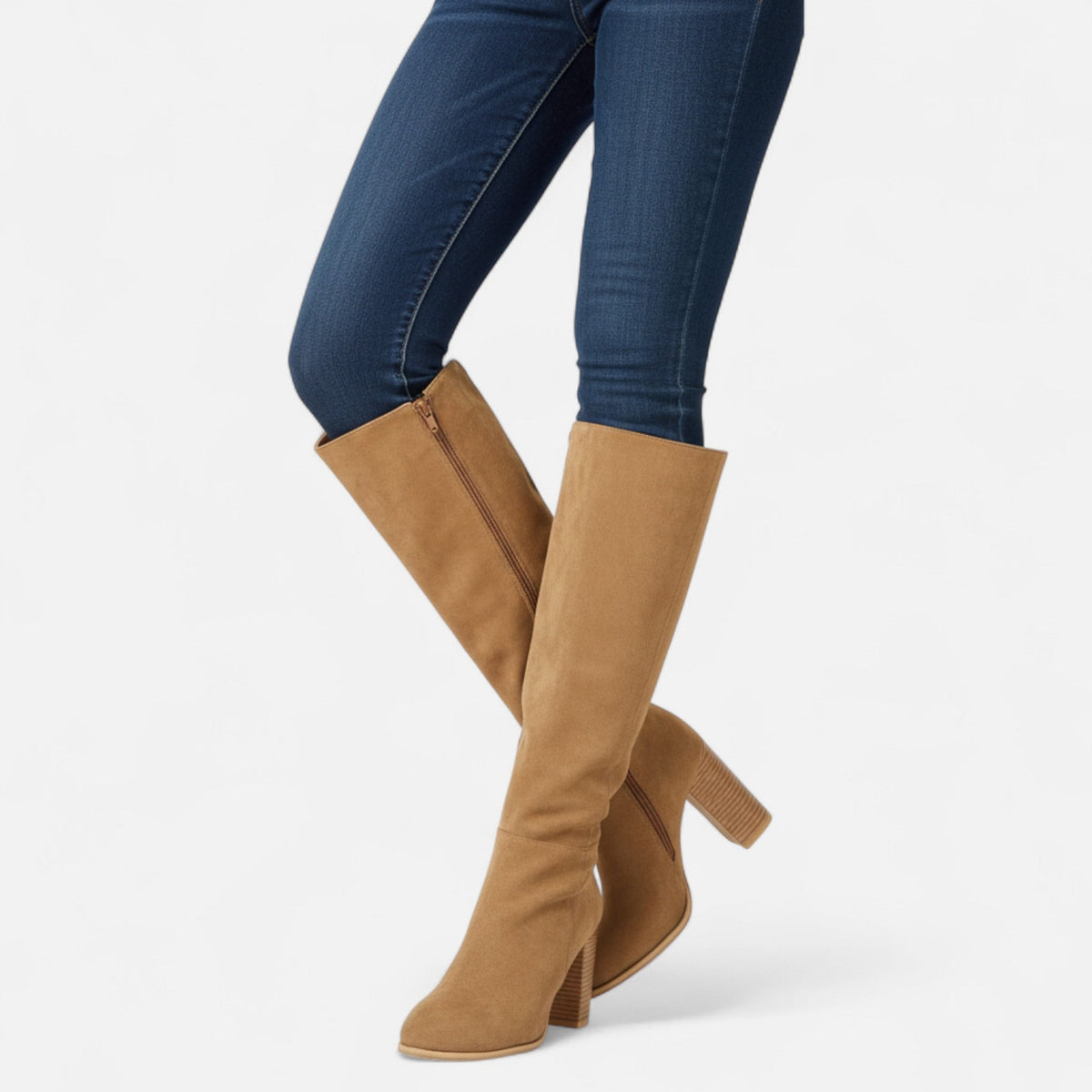 Structured Tall Leather Boots — Slim Equestrian Silhouette for Women — view 4