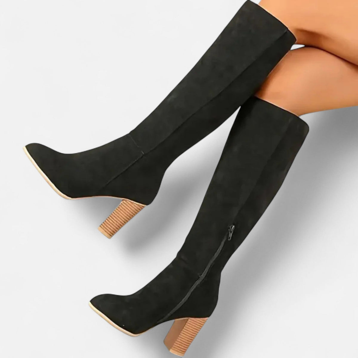 Structured Tall Leather Boots — Slim Equestrian Silhouette for Women — view 6