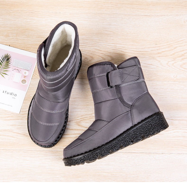 Fleece-Lined Winter Ankle Boots — Buckle & Lug Sole 3