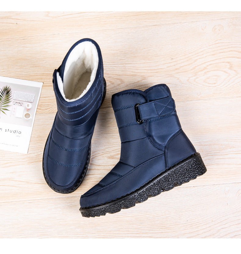 Fleece-Lined Winter Ankle Boots — Buckle & Lug Sole 4