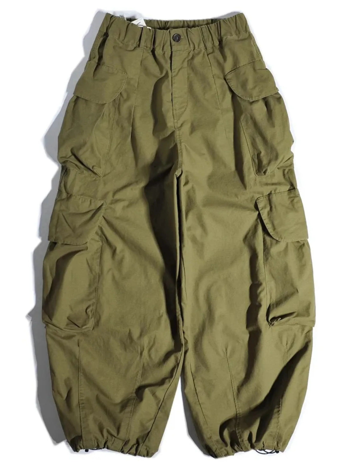 Women's Parachute Cargo Pants — Elastic Waist & Cinched Ankle 6