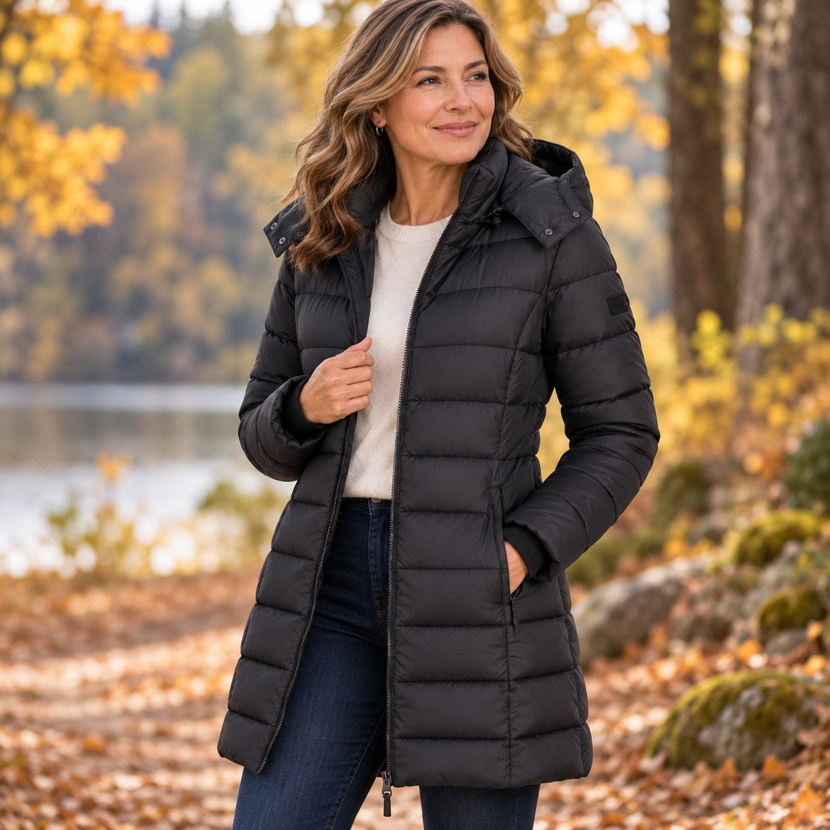 Women's Long Hooded Puffer Jacket — Insulated Winter Coat 10